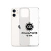 Champions Gym Clear Case for iPhone® black