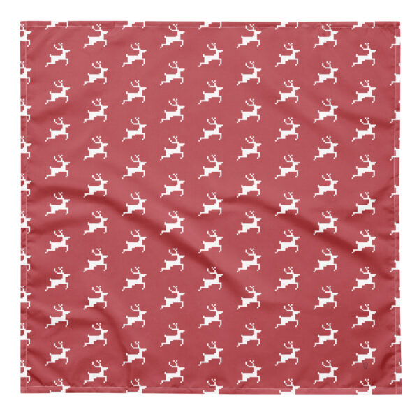 Christmas Pixel Deer red Match All-over print bandana Omnitab Classics for cats and dogs - owners and pets