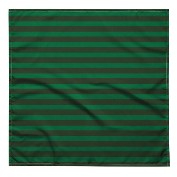 Christmas Green Stripes Match All-over print bandana Omnitab Classics for cats and dogs - owners and pets