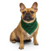 Christmas Green Stripes Match All-over print bandana Omnitab Classics for cats and dogs - owners and pets