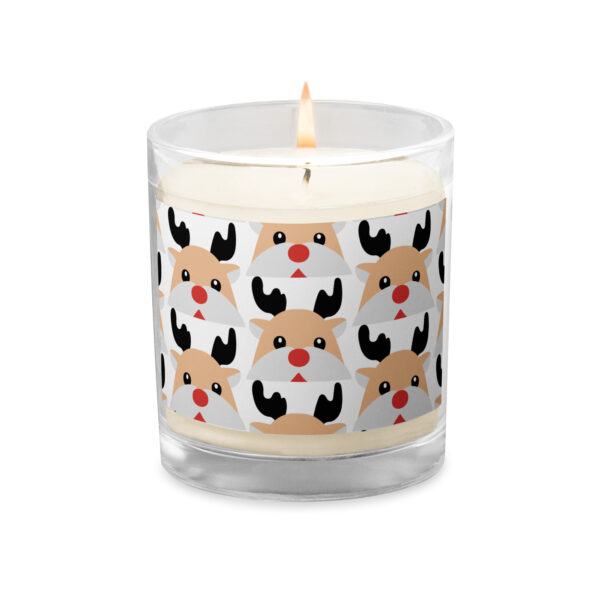 Rudolph Deer Omnitab Classics Christmas Glass jar soy wax candle